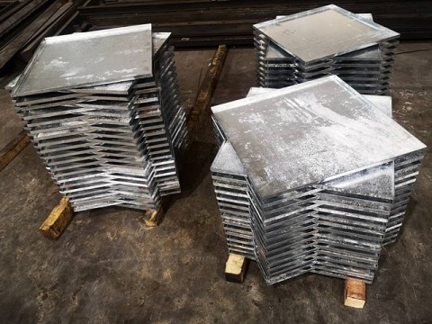 งานพับ ถาด สังกะสี